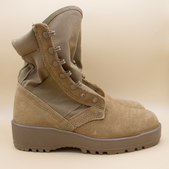 Rocky 798 Army Vibram Tan Hot Weather Combat Boots Coyote Men's Size 6R EU 38 - Picture 3 of 9